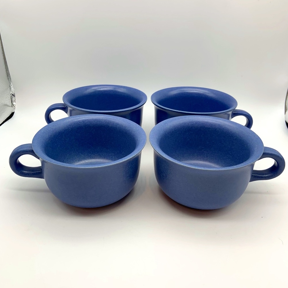 Dansk International Mesa Sky Blue Tea & Coffee Mugs- Set of 4